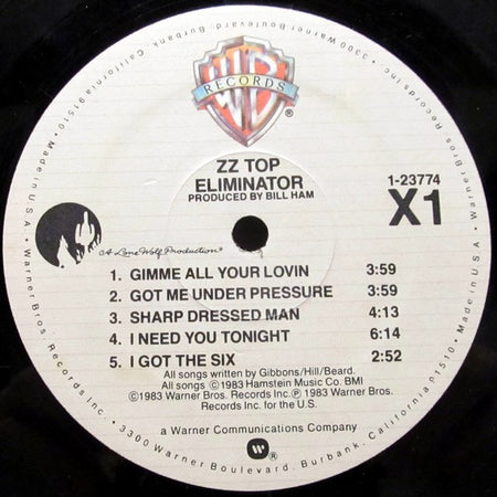 ZZ Top : Eliminator (LP, Album, SRC)