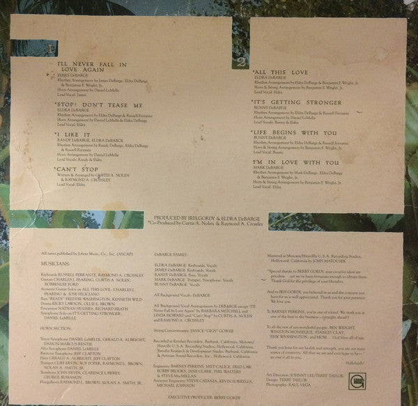 DeBarge : All This Love (LP, Album, RP, RE-)