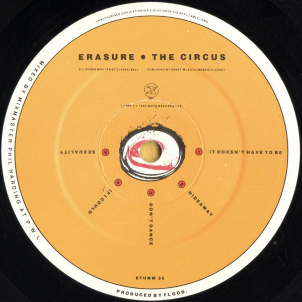 Erasure : The Circus (LP, Album, Dam)