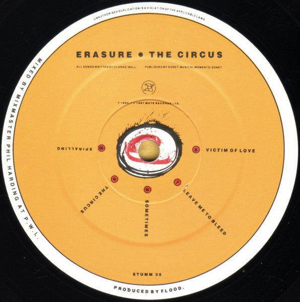 Erasure : The Circus (LP, Album, Dam)