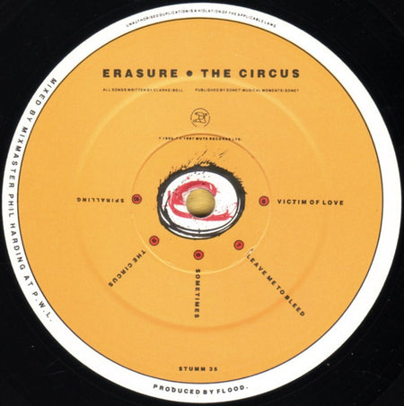 Erasure : The Circus (LP, Album, Dam)