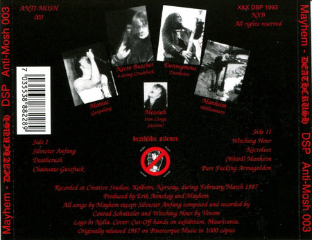 Mayhem : Deathcrush (CD, MiniAlbum, RE, RP)