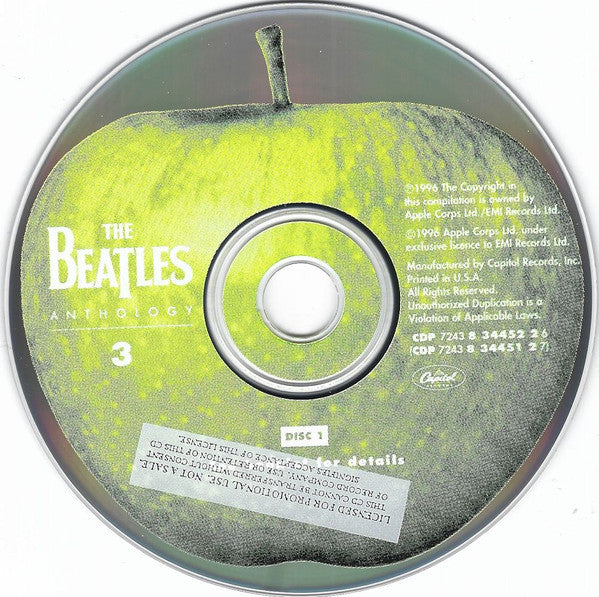The Beatles : Anthology 3 (2xCD, Album, Mono, Promo)