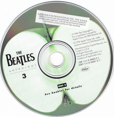 The Beatles : Anthology 3 (2xCD, Album, Mono, Promo)