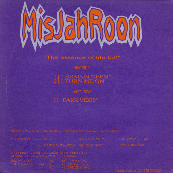 MisJahRoon : The Essence Of Life E.P. (12", EP)