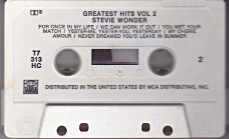 Stevie Wonder : Stevie Wonder's Greatest Hits Vol. 2 (Cass, Comp)