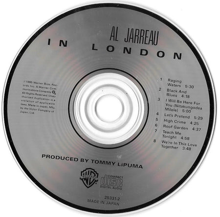 Al Jarreau : In London (CD, Album)