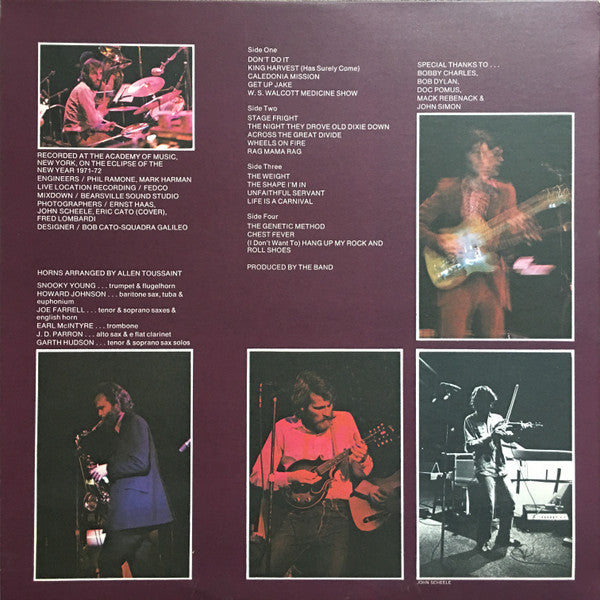 The Band : Rock Of Ages (The Band In Concert) (2xLP, Album, Win)