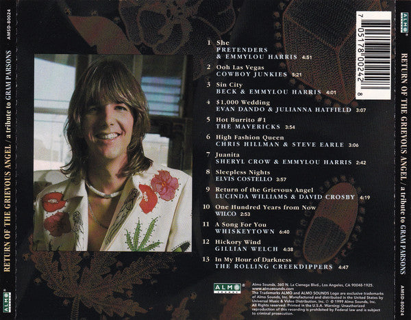 Various : Return Of The Grievous Angel / A Tribute To Gram Parsons (CD, Album)