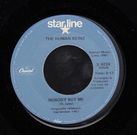 The Human Beinz / People (4) : Nobody But Me / I Love You (7", RE)