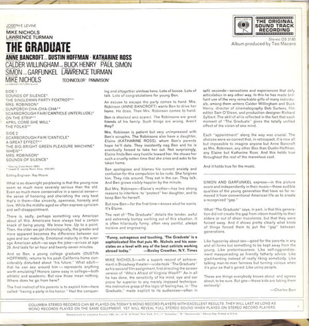 Simon & Garfunkel, Dave Grusin : The Graduate (Original Sound Track Recording) (LP, Album, Ter)