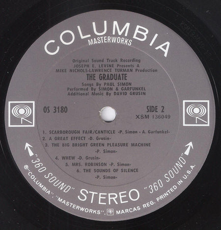 Simon & Garfunkel, Dave Grusin : The Graduate (Original Sound Track Recording) (LP, Album, Ter)