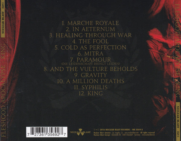 Fleshgod Apocalypse : King (CD, Album)