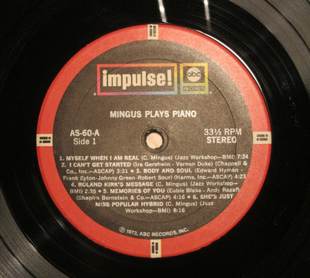 Mingus* : Mingus Plays Piano (Spontaneous Compositions And Improvisations) (LP, Album, RE, Gat)