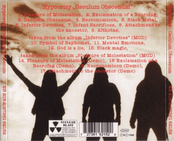 Hypocrisy : Osculum Obscenum (CD, Album, RE, Dig)