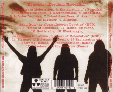 Hypocrisy : Osculum Obscenum (CD, Album, RE, Dig)