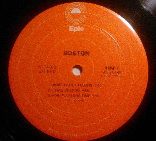 Boston : Boston (LP, Album, Gol)