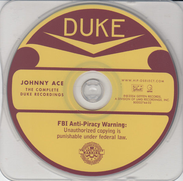 Johnny Ace : The Complete Duke Recordings (CD, Comp, Mono, Ltd, RE, RM)