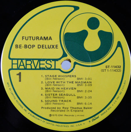 Be+Bop Deluxe* : Futurama (LP, Album, Jac)