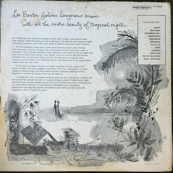 Les Baxter : Caribbean Moonlight (LP, Album, Mono, RE)