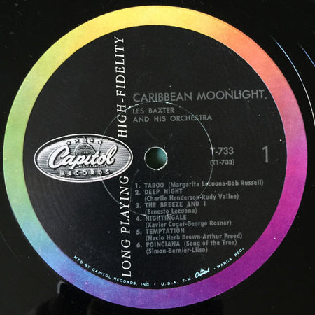 Les Baxter : Caribbean Moonlight (LP, Album, Mono, RE)
