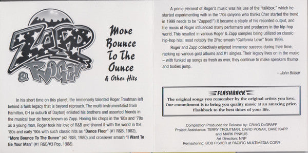 Zapp & Roger : More Bounce To The Ounce & Other Hits (CD, Comp)