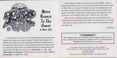 Zapp & Roger : More Bounce To The Ounce & Other Hits (CD, Comp)