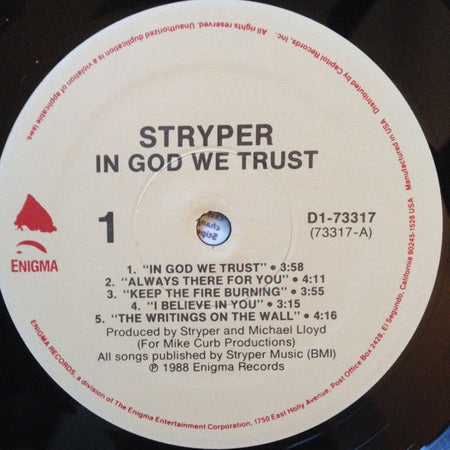 Stryper : In God We Trust (LP, Album, All)