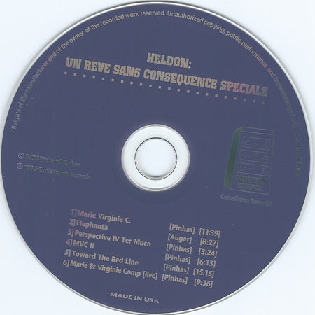Heldon : Un Rêve Sans Conséquence Spéciale (CD, Album, RE)