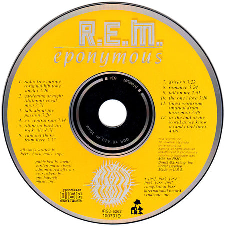 R.E.M. : Eponymous (CD, Comp, Club, BMG)