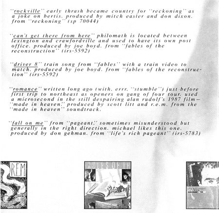 R.E.M. : Eponymous (CD, Comp, Club, BMG)