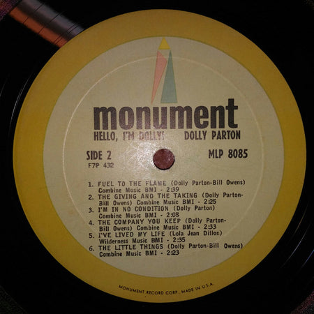 Dolly Parton : Hello, I'm Dolly (LP, Album, Mono)