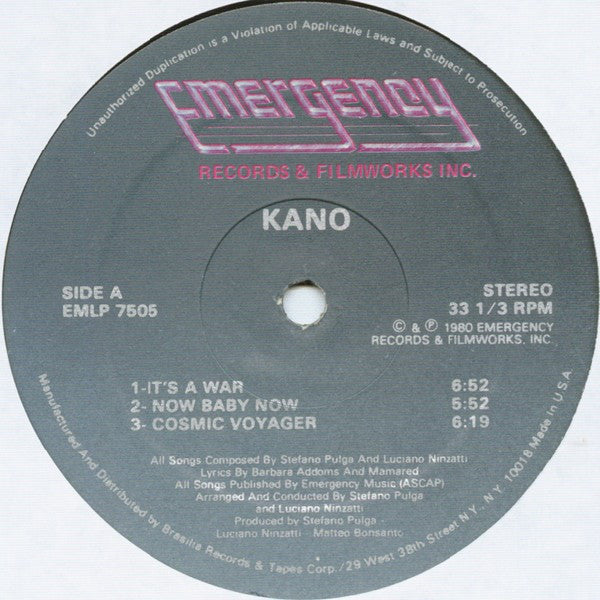 Kano : Kano (LP, Album)