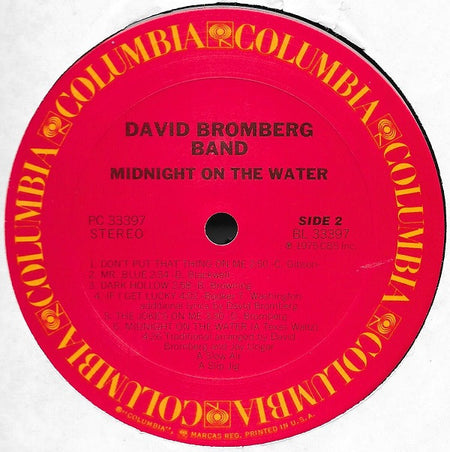 David Bromberg Band : Midnight On The Water (LP, Album)
