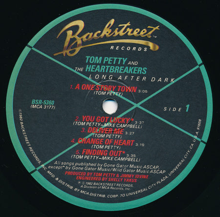 Tom Petty And The Heartbreakers : Long After Dark (LP, Album, Pin)
