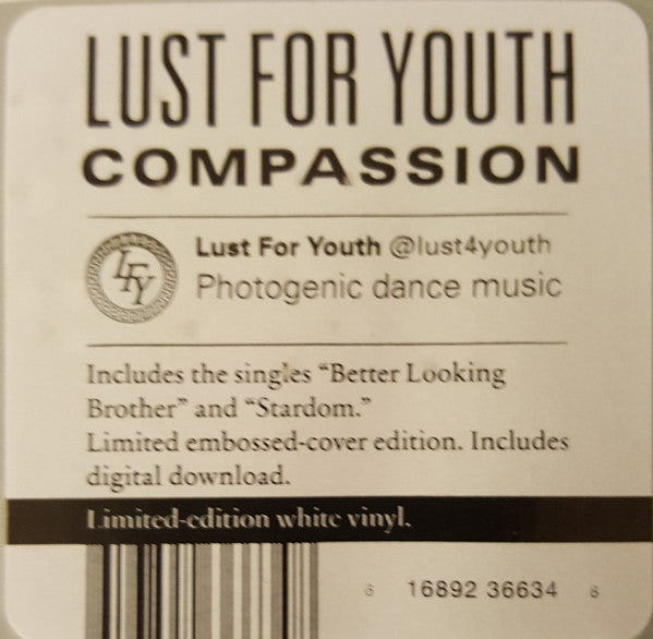 Lust For Youth : Compassion (LP, Album, Ltd, Whi)