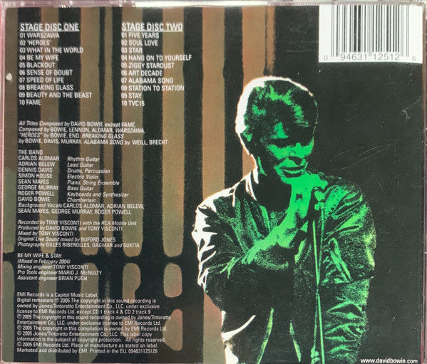 David Bowie : Stage (2xCD, Album, RE, RM)