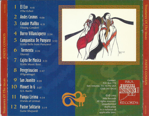 Treasures Of The Incas : Andes Cosmos (CD, Album)