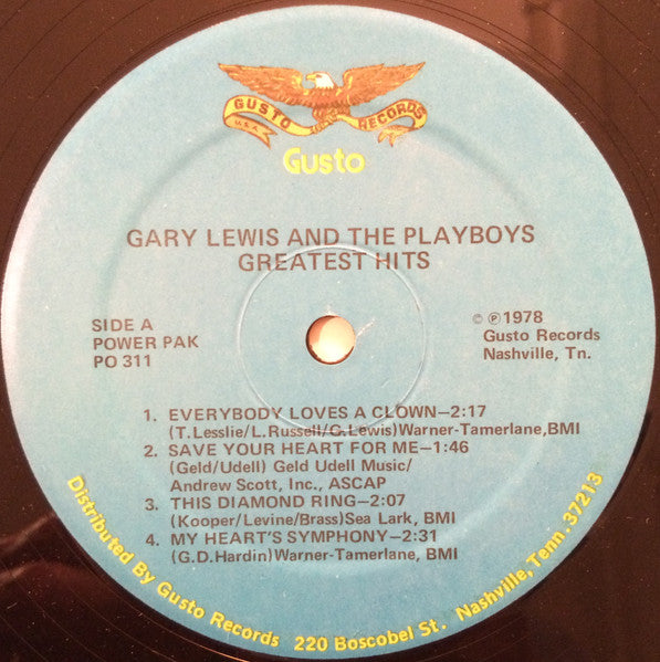 Gary Lewis & The Playboys : Greatest Hits (LP, Comp)