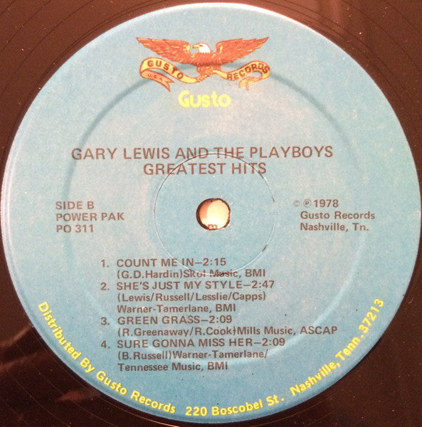 Gary Lewis & The Playboys : Greatest Hits (LP, Comp)