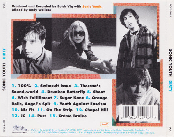 Sonic Youth : Dirty (CD, Album, RE, Tec)
