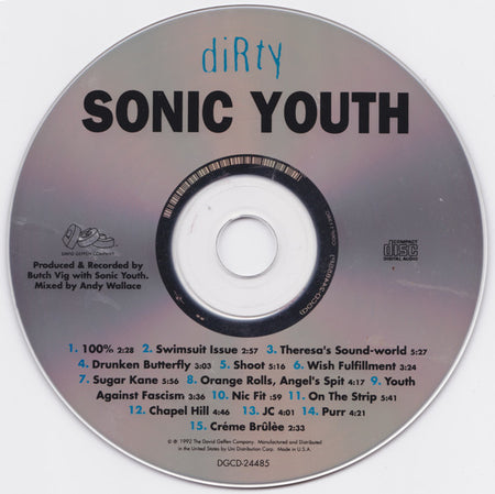 Sonic Youth : Dirty (CD, Album, RE, Tec)