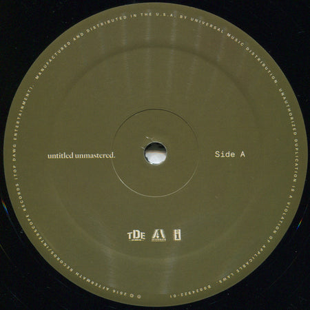 Kendrick Lamar : Untitled Unmastered. (LP, Album, SS/)