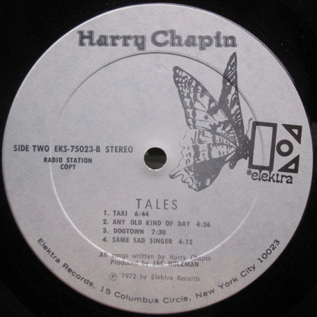 Harry Chapin : Heads & Tales (LP, Album, Promo)