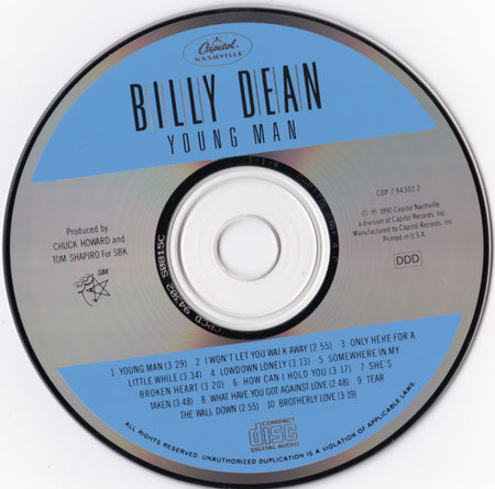 Billy Dean : Young Man (CD, Album)