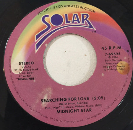 Midnight Star : Midas Touch (7", Single, Styrene, AR )