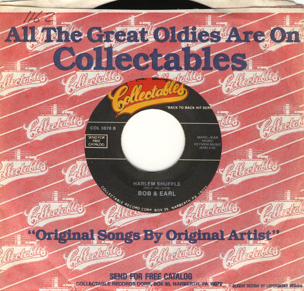 The Embers (9) / Bob & Earl : Solitaire / Harlem Shuffle (7", Single)