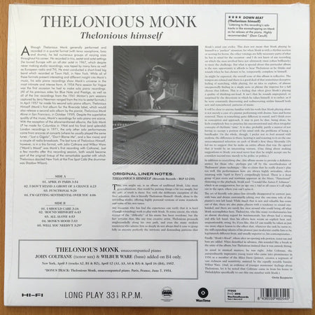Thelonious Monk : Thelonious Himself (LP, Album, Ltd, RE, RM, 180)