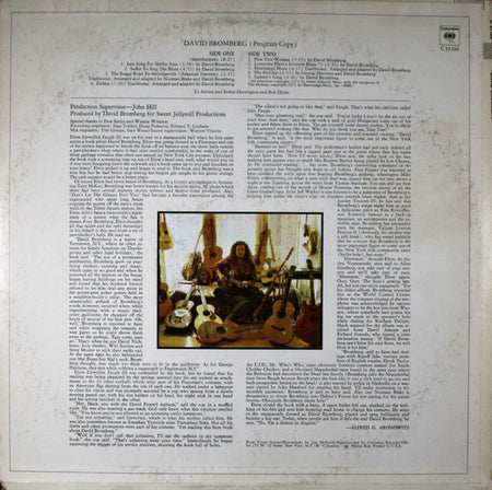 David Bromberg : David Bromberg (LP, Album, Ter)