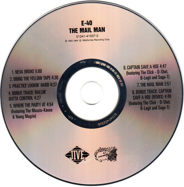 E-40 : The Mail Man (CD, EP, RE)